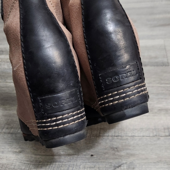 Sorel Joan of Arctic Wedge II PDX Waterproof Lace Up Leather Ankle Booties - Picture 8 of 14